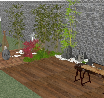 新中式庭院小品